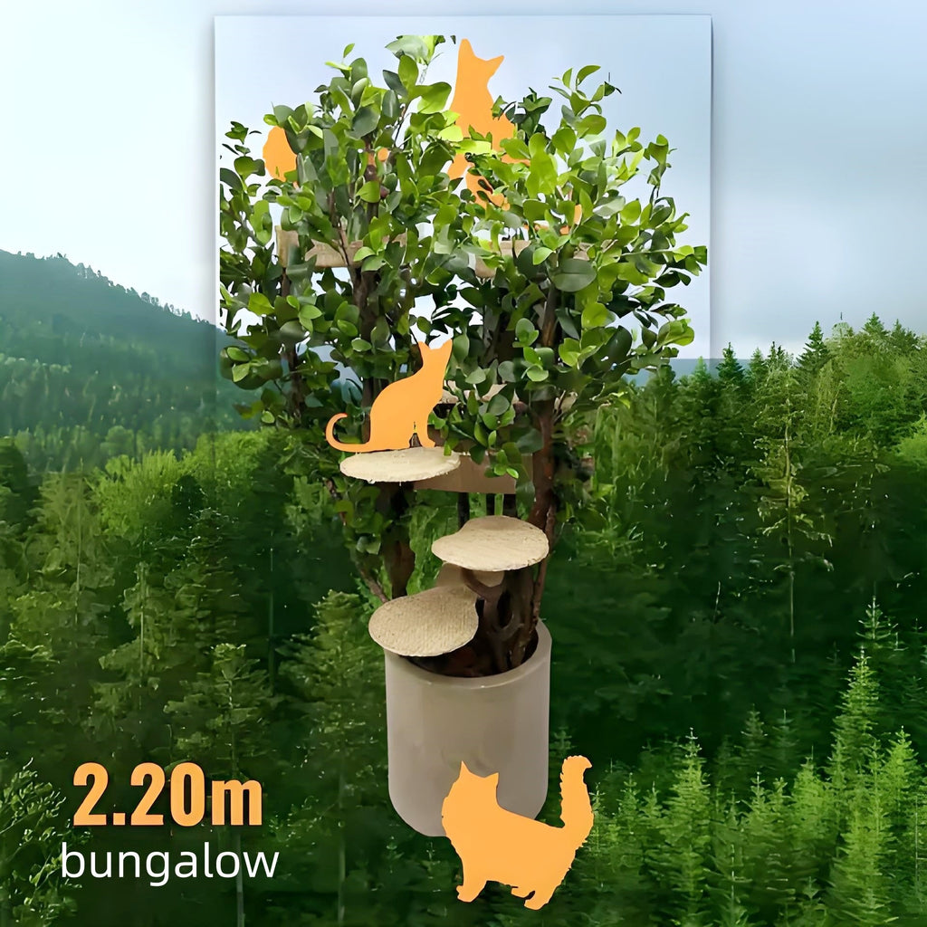 2.2 m Supreme Bungalow Cat Tree — 7 Spots