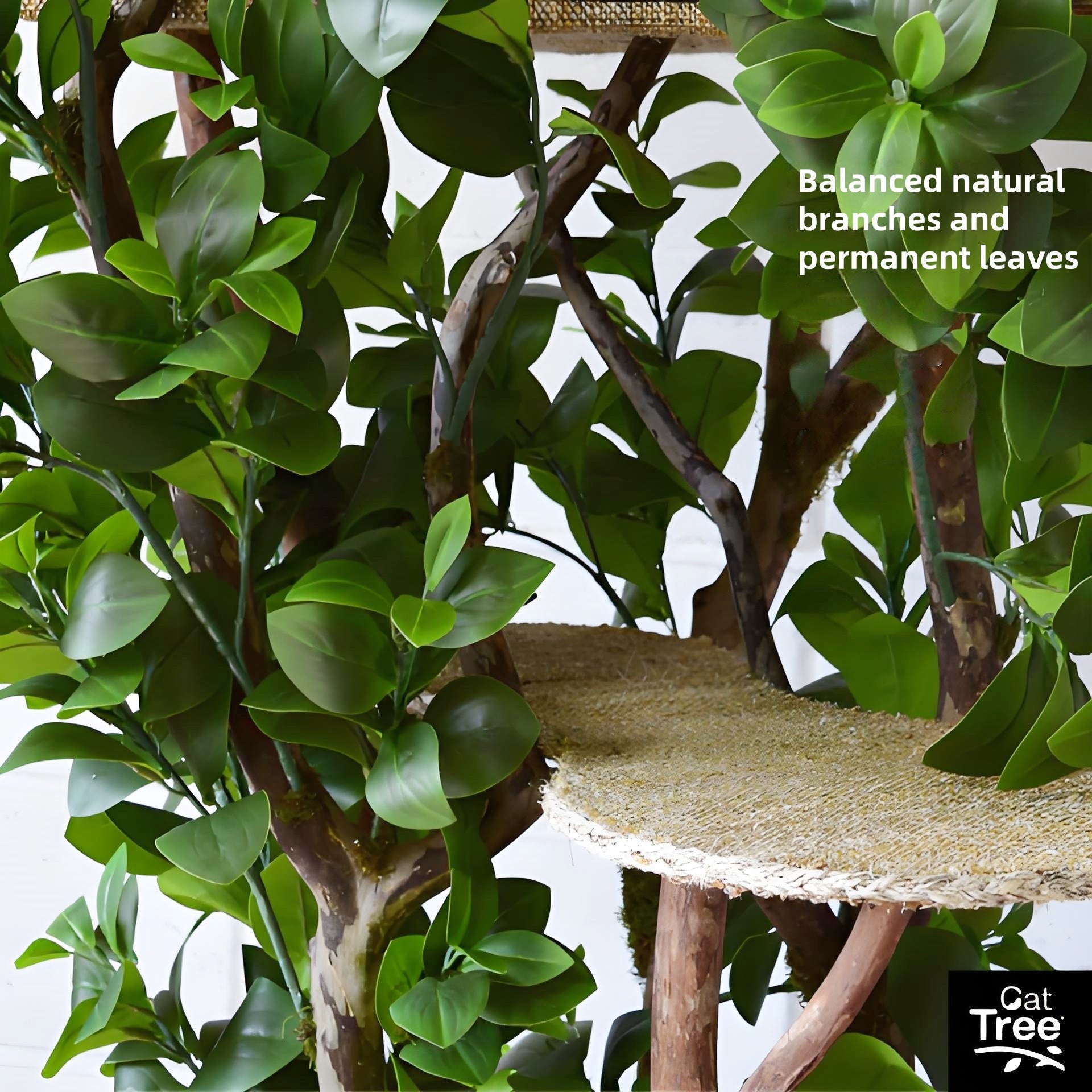 1.8 m Bungalow Cat Tree — 4-Tier Fun for Cats
